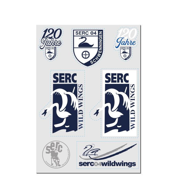 Aufkleber Set Retro Logos A5