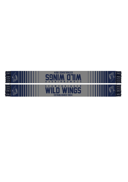 Fanschal Stripes Navy / Grau